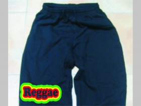 Reggae čierne teplákové kraťasy s tlačeným logom